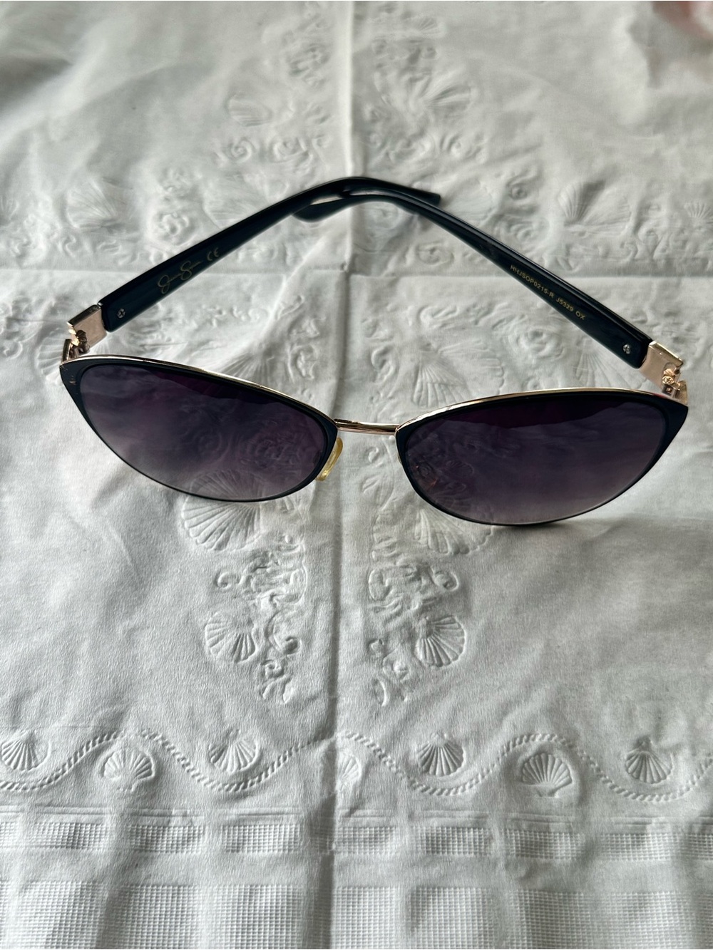Jessica Simpson Cat Eye Metal with Enameled Front — Model J5228 OX.